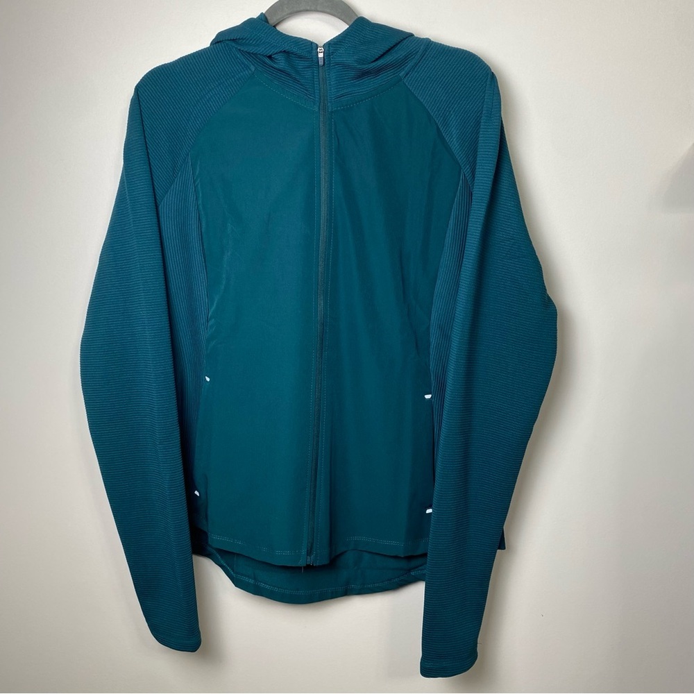 Spyder Active Women's Teal Hooded Zip Up Jacket XL